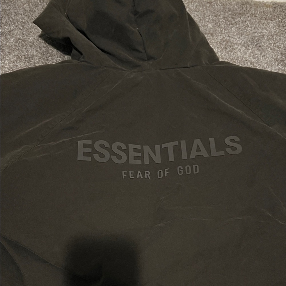 Fear of God ESSENTIALS Kid’s Black Hooded Jacket